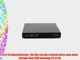 Brand New Blu-ray Player External USB DVD Rw Laptop Burner Drive Black