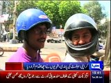 Dunya news- New helmet regulation sparks arguments between wardens, motorcyclists in Karachi