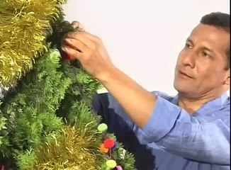 Felices Fiestas les desean: Ollanta, Nadine, Illariy y Nayra