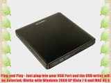 Pawtec External USB 3.0 Aluminum 8X DVD-RW Writer Optical Drive For PC Windows
