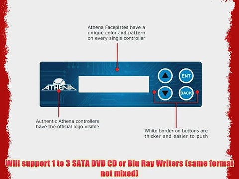 Athena AS0 SATA Controller for Blu Ray/DVD/CD Disc Copy Duplicator (1 to 3)