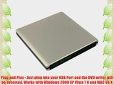 Pawtec External USB 3.0 Aluminum 8X DVD-RW Writer Optical Drive For Apple Macbook iMac Mac