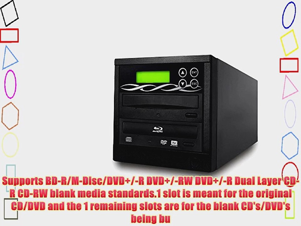 Bestduplicator BD-BR-1T 1 Target 16X M-Disc/BD-R/DVD/CD Blu-Ray Duplicator