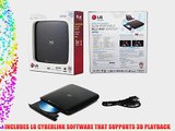 LG 6X External Slim Portable Blu-ray Burner Super Multi Compatibility Drive 3D Playback