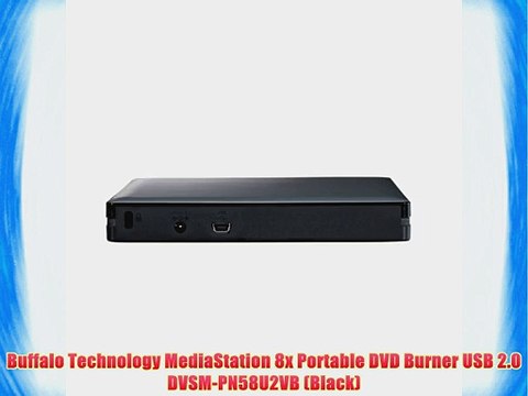 Buffalo Technology MediaStation 8x Portable DVD Burner USB 2.0 DVSM-PN58U2VB (Black)