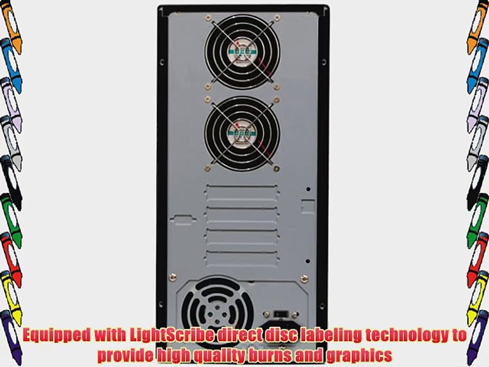 Produplicator 1-5 Lightscribe Burner 22X CD DVD Duplicator