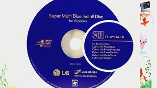 LG 6X External Slim Portable Blu-ray Burner Super Multi Compatibility Drive 3D Playback