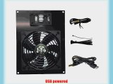 Coolerguys Thermal Controlled Single 120mm USB Fan Kit with Display