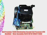 Dell Precision T5500 Workstation Second 2nd Processor CPU HeatSink   Riser Assembly F623F W715F