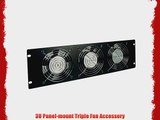 Tripp Lite SRFAN3U Rack Enclosure Cabinet Fan Panel Airflow Management 120V 3URM