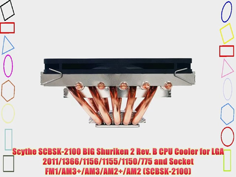 Scythe SCBSK-2100 BIG Shuriken 2 Rev. B CPU Cooler for LGA 2011/1366/1156/1155/1150/775 and