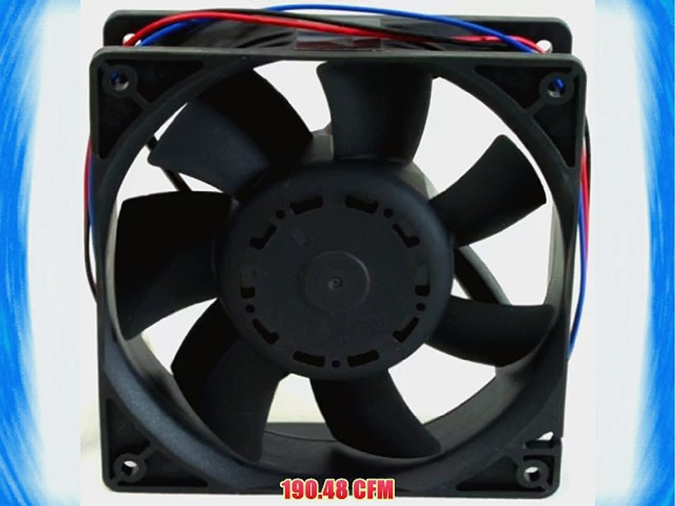 Delta Electronics AFB1212SHE-CF00 120x120x38mm Cooling Fan 190.48 CFM 55.5 dBA 4100 RPM 1.6