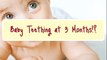 2 month old, 3 month old, & 4 Month Old Teething Infants Showing Teething Signs & Symptoms