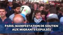Manifestation de soutien aux migrants expulsés à Paris