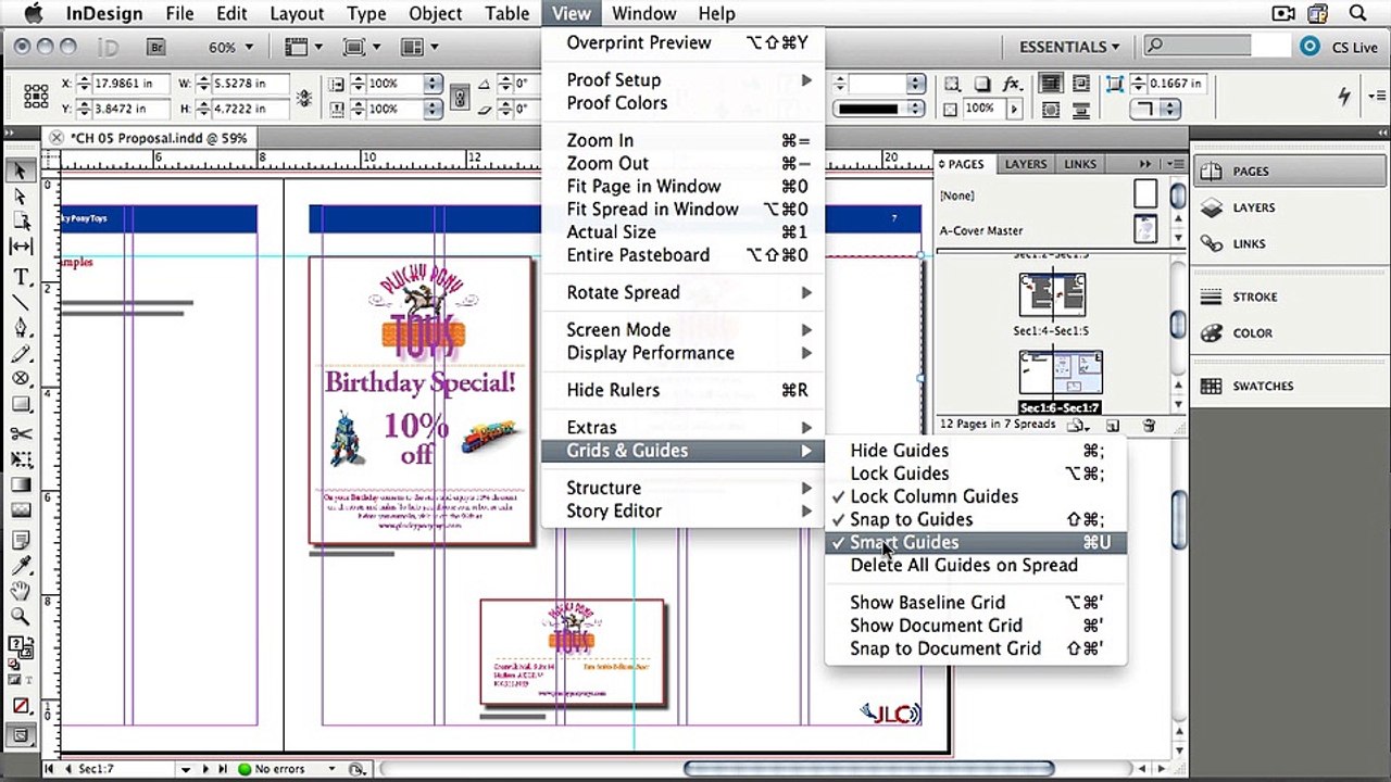 Chapter 5 - MARGINS, COLUMNS, RULERS & GUIDES