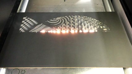 After Sunset - Modern Laser Art
