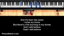 Rachel Platten - Fight Song - LOWER Key (Piano Karaoke / Sing Along / Cover with Lyrics)