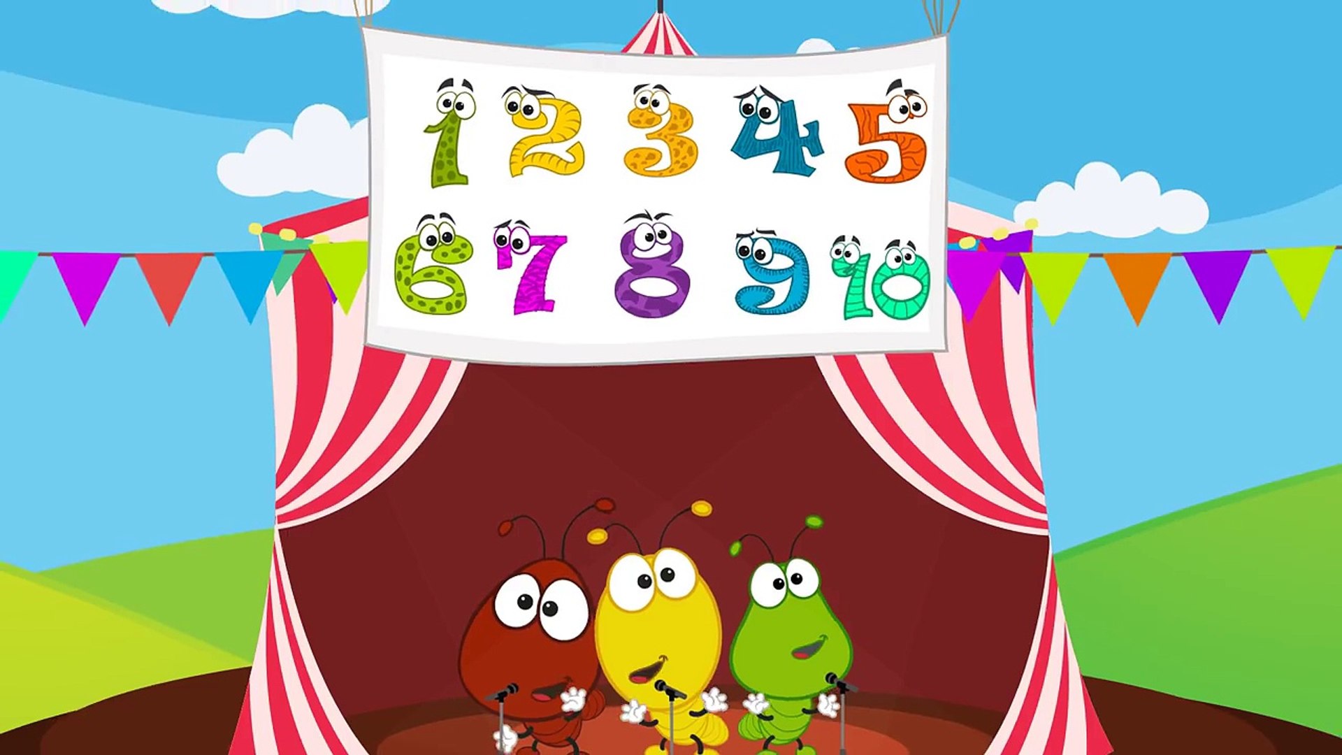 ⁣Canción Sumando los números del 1 al 10 - Canciones infantiles - songs for kids in spanish