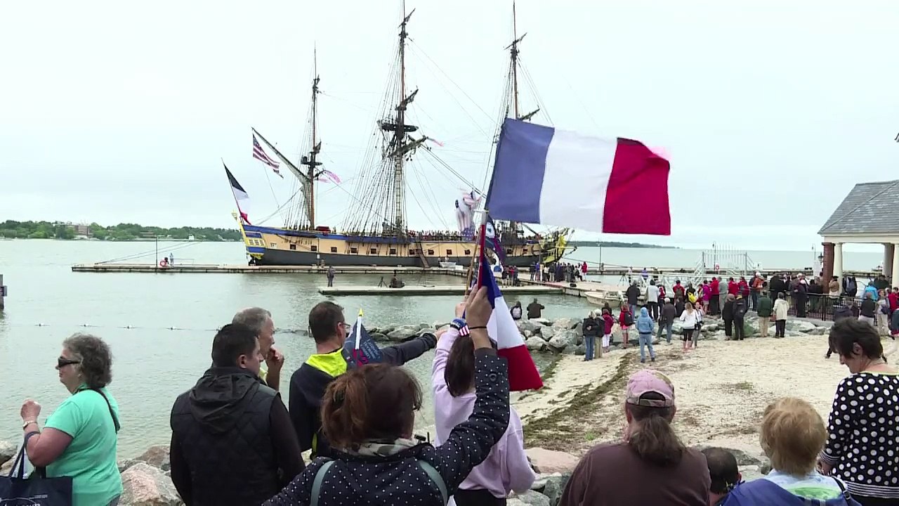 Legendäre fregatte "hermione" in usa gefeiert