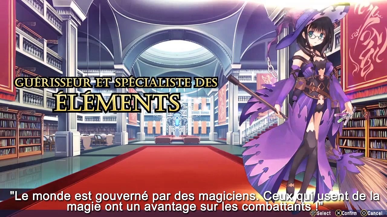 Dungeon Travelers 2 : The Royal Library & the Monster Seal (VITA) - Classes de base