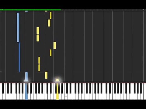 Sweet Dreams - Marilyn Manson (Easy Piano Tutorial) in Synthesia (100% speed)