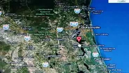 Google earth fema camp, Florida, rows of UN vans