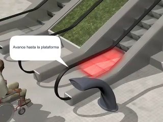 bedensel engelliler için yürüyen merdiven