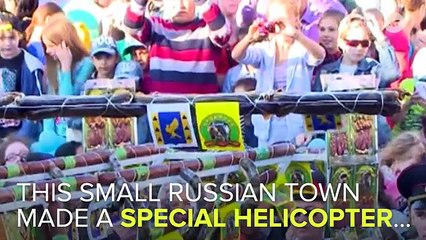 Russian Town Launches A Helicopter Made Of Horse Meat