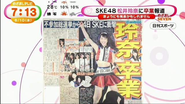 150610 Matsui Rena graduation rumor from Nikkan Sports Newspaper