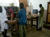 Institut des Jeunes Sourds Brazzaville, atelier menuiserie