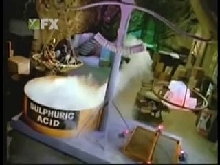 Batman on Penguin's Scales of Doom