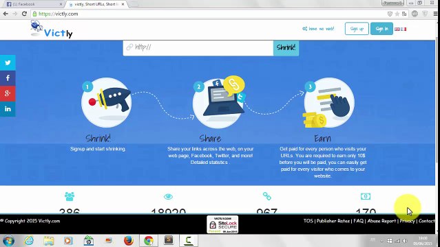 شرح بالتفصيل عن الربح من خلال اختصار الروابط Make Money With Your Link - victly