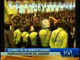 Segundo día de manifestaciones en contra del Gobierno