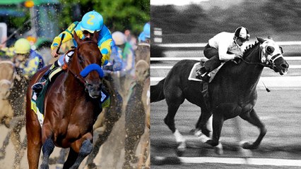 Watch Triple Crown Winners American Pharoah and Secretariat Race Each Other