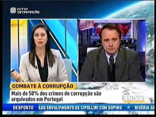 Portugal sem progressos no combate à corrupção