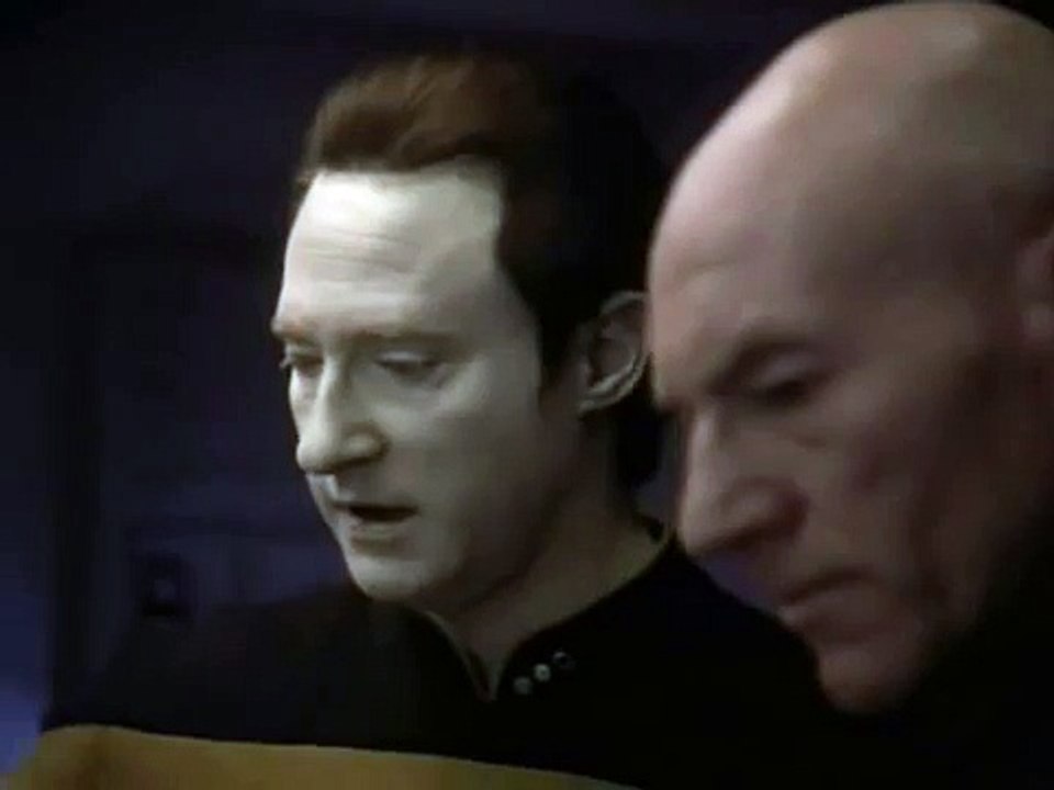 Star Trek The Next Generation S7E19 "Genesis" -  Data and Picard Pygmy Marmoset