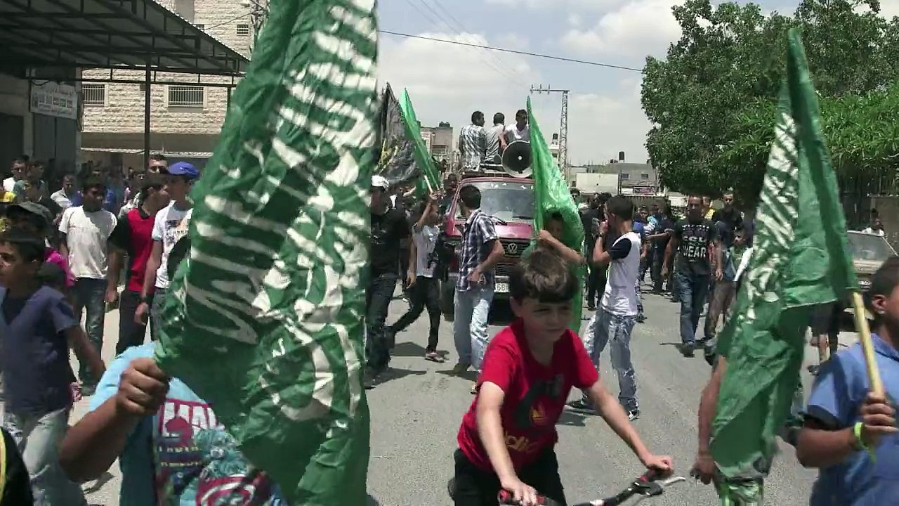 Funeral of a Palestinian killed in clash with Israel forces