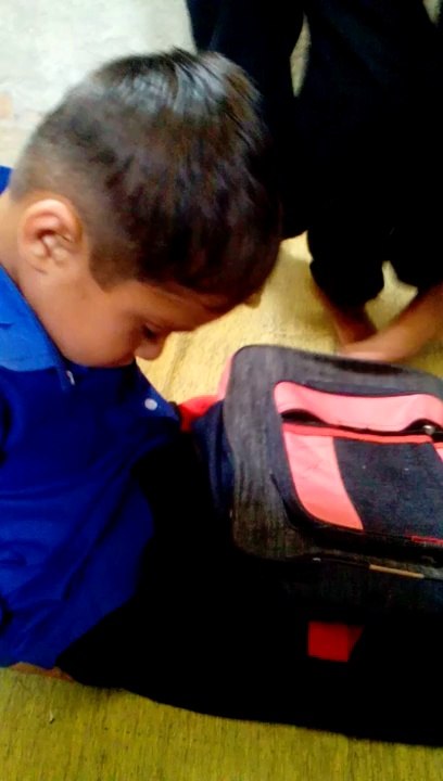 cute kid sleeping in class