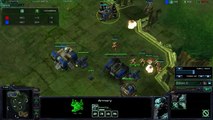 sc2gamers.com 1v1 Terran Thor Rush vs Protoss Strategy