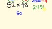 Fast Mental Multiplication Trick - Multiply in your head numbers near 50