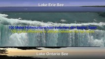 Niagarafälle: Überlaufende Badewanne Erie-See. Niagara Falls: overflowing bathtub on Lake Erie