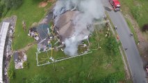 Firefighters Try To Shoot Down 2200$ Camera Drone with Their Hoses