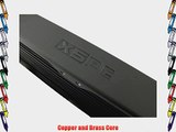 XSPC EX240 2 x 120mm Dual 120mm Low Profile Split Fin Copper Radiator - Black
