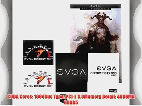 EVGA GeForce GTX 970 SSC ACX 2.0 4GB GDDR5 256bit DVI-I DVI-D HDMI DP SLI Ready Graphics Card