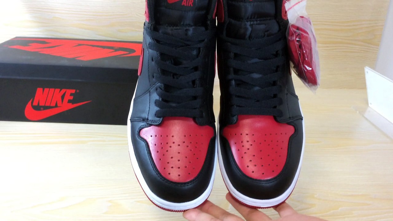 Authentic Air Jordan 1 Bred