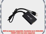Tendak USB 2.0 to HDMI Converter Cable Graphics Card Adapter with 3.5mm Audio Cable for Multiple