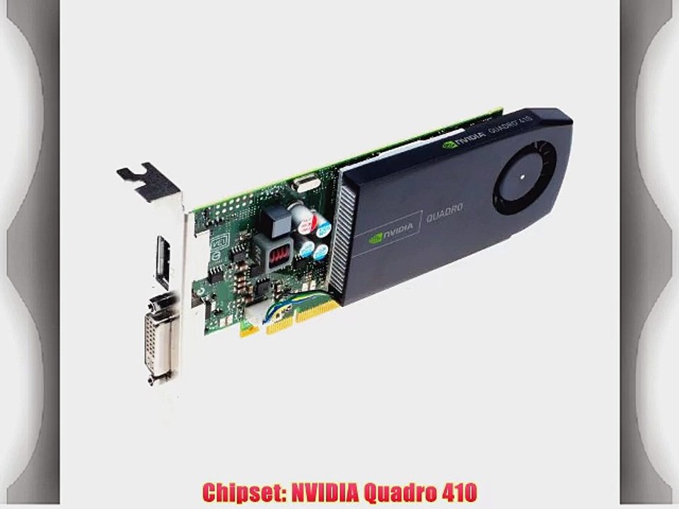 PNY NVIDIA VCQ410-PB Quadro 410 512MB Low Profile PCIe GPU Video Card