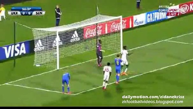 Sebov Incredible Miss - Ukraine v. Senegal - FIFA U20 World Cup 10.06.2015