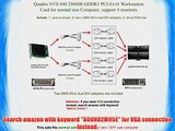 Quadro NVS 440 256MB GDDR3 PCI-Ex16 Support 4-monitor DVI connection