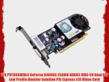 XFX PVT86SWML4 GeForce 8400GS 256MB GDDR2 DMS-59 Dual DVI Low Profile Monitor Solution PCI